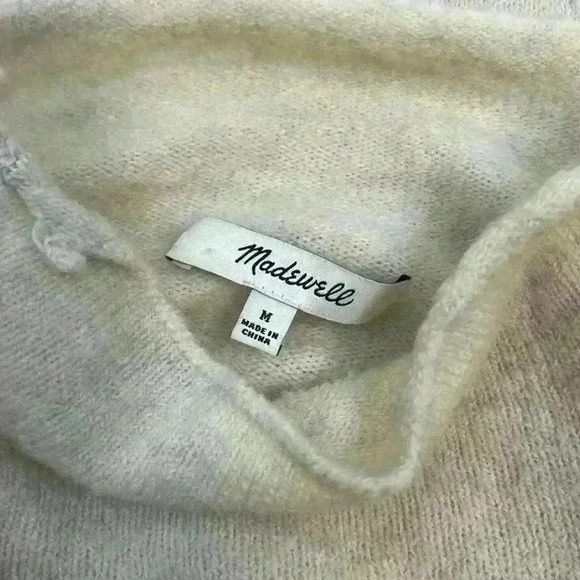Madewell Cream Soft Turtleneck Sweater Size M - Picture 5 of 10